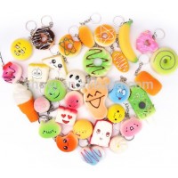 Slow Rising Squishy Stress Relief Toys for Kids and Adoults Food Squishy Toy Keychain